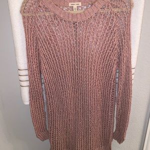 Pink Knit tunic sweater